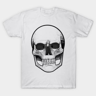 Grungy Goth Skull T-Shirt